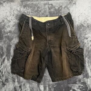 Aeropostale Mens Cargo Shorts Size 29 Brown Faded Cargo Utility Gorpcore